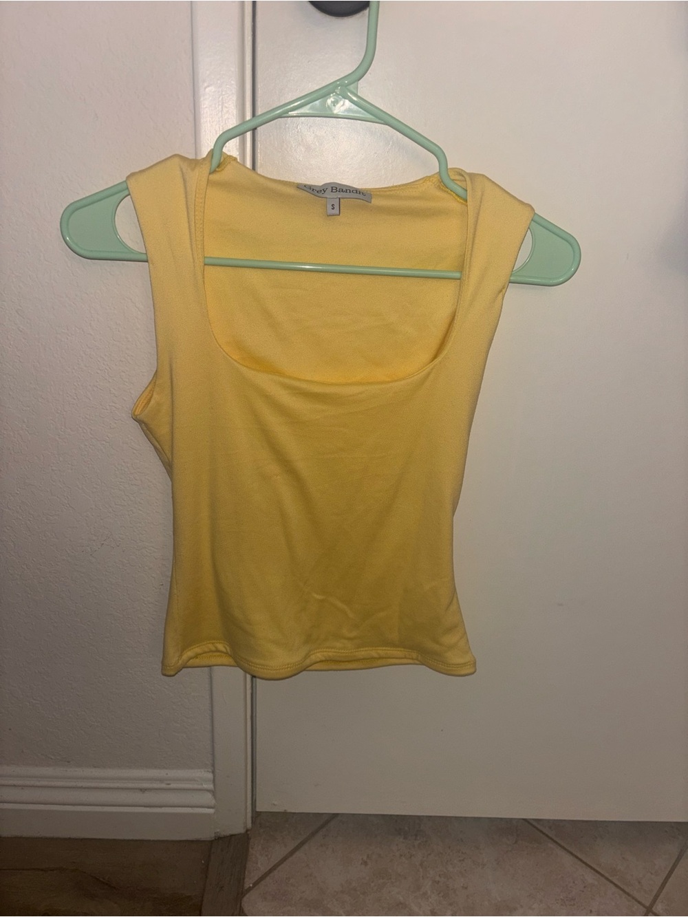 Scoop Neck Yellow Tank Top - Everyday Staple